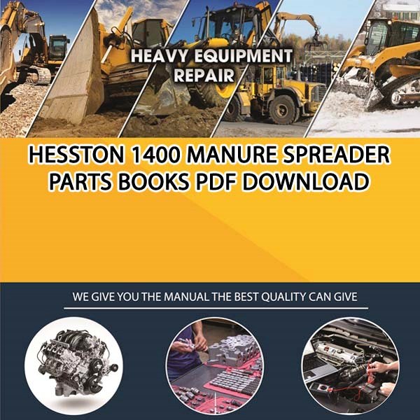Hesston 1400 Manure Spreader Parts Books Pdf Download