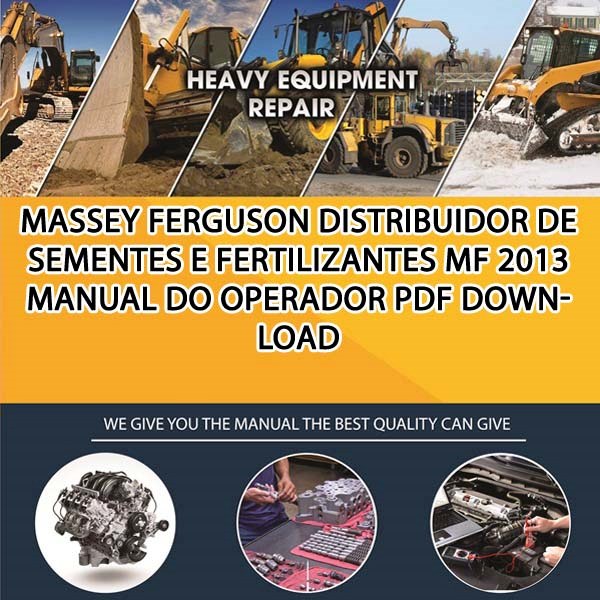 Massey Ferguson Distribuidor De Sementes E Fertilizantes Mf 2013 Manual Do Operador Pdf Download