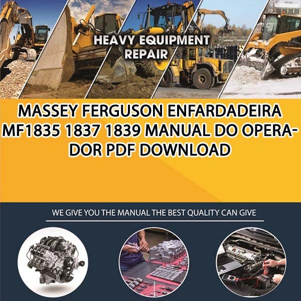 Massey Ferguson Enfardadeira Mf1835 1837 1839 Manual Do Operador Pdf Download