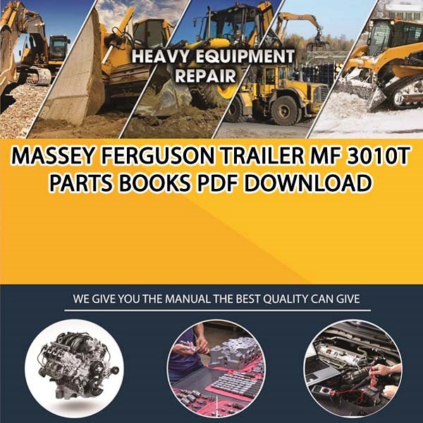 Massey Ferguson Trailer Mf 3010T Parts Books Pdf Download
