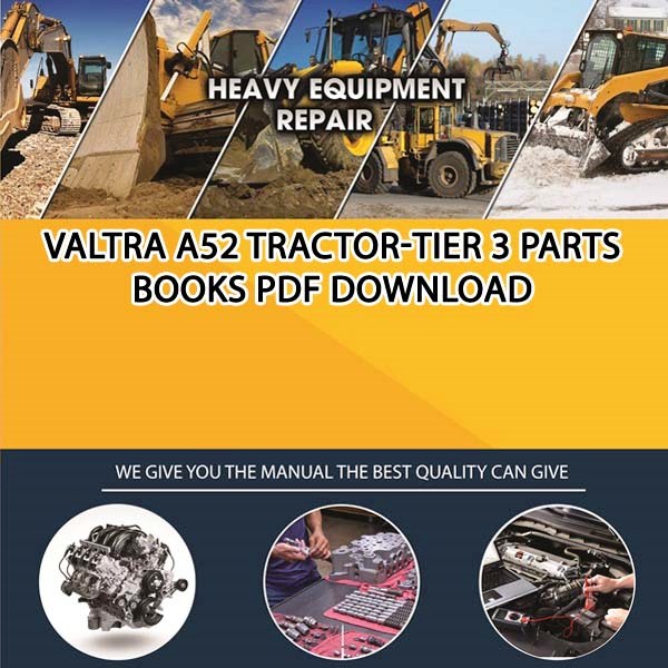Valtra A52 Tractor Tier 3 Parts Books Pdf Download