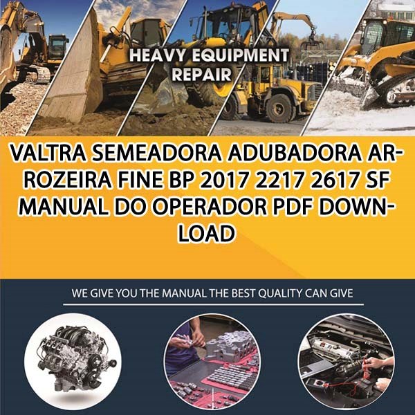 Valtra Semeadora Adubadora Arrozeira Fine Bp 2017 2217 2617 Sf Manual Do Operador Pdf Download