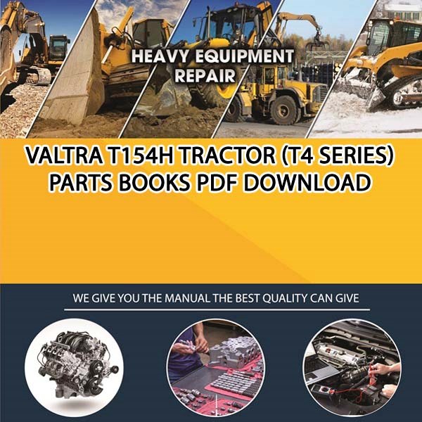 Valtra T154H Tractor T4 Series Parts Books Pdf Download