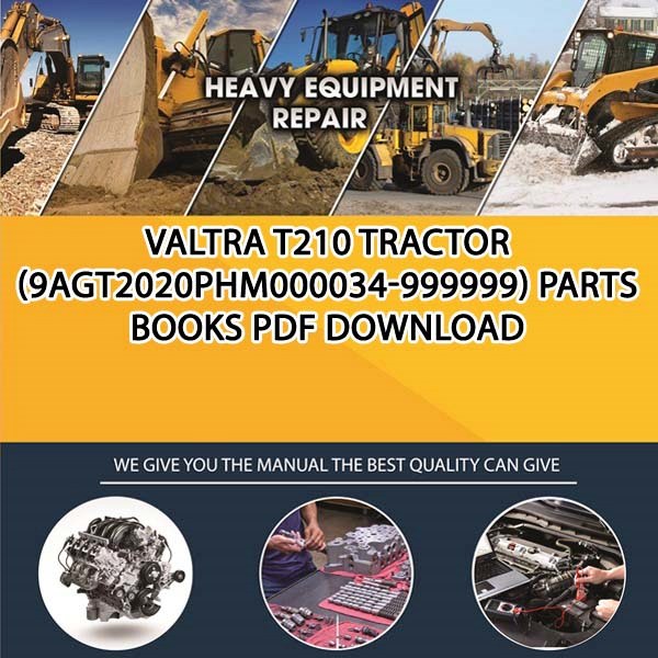 Valtra T210 Tractor 9Agt2020Phm000034 999999 Parts Books Pdf Download