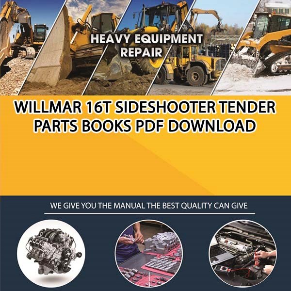 Willmar 16T Sideshooter Tender Parts Books Pdf Download