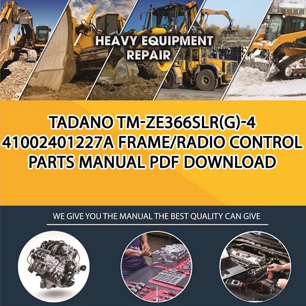 Tadano Tm-Ze366Slr(G)-4 41002401227A Frame_Radio Control Parts manual PDF Download