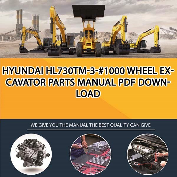Hyundai Hl730Tm-3-#1000 Wheel Excavator Parts Manual PDF Download