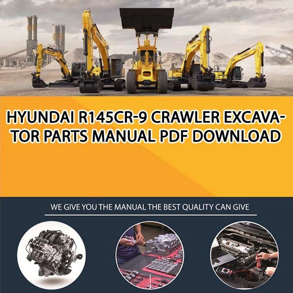 Hyundai R145Cr-9 Crawler Excavator Parts Manual PDF Download