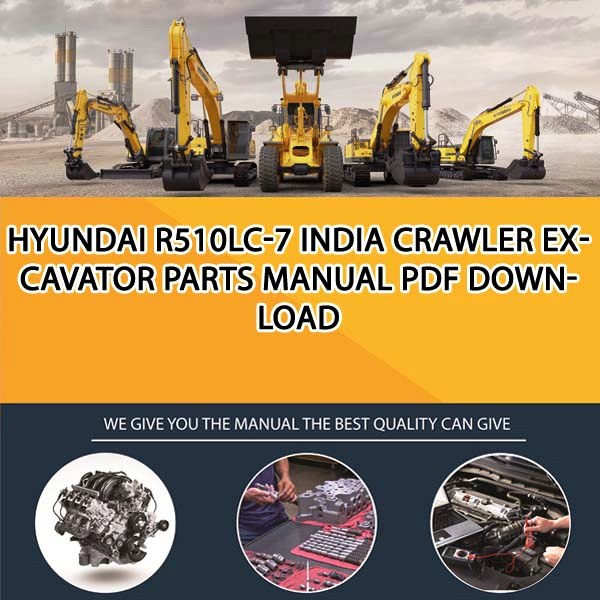 Hyundai R510Lc-7 India Crawler Excavator Parts Manual PDF Download