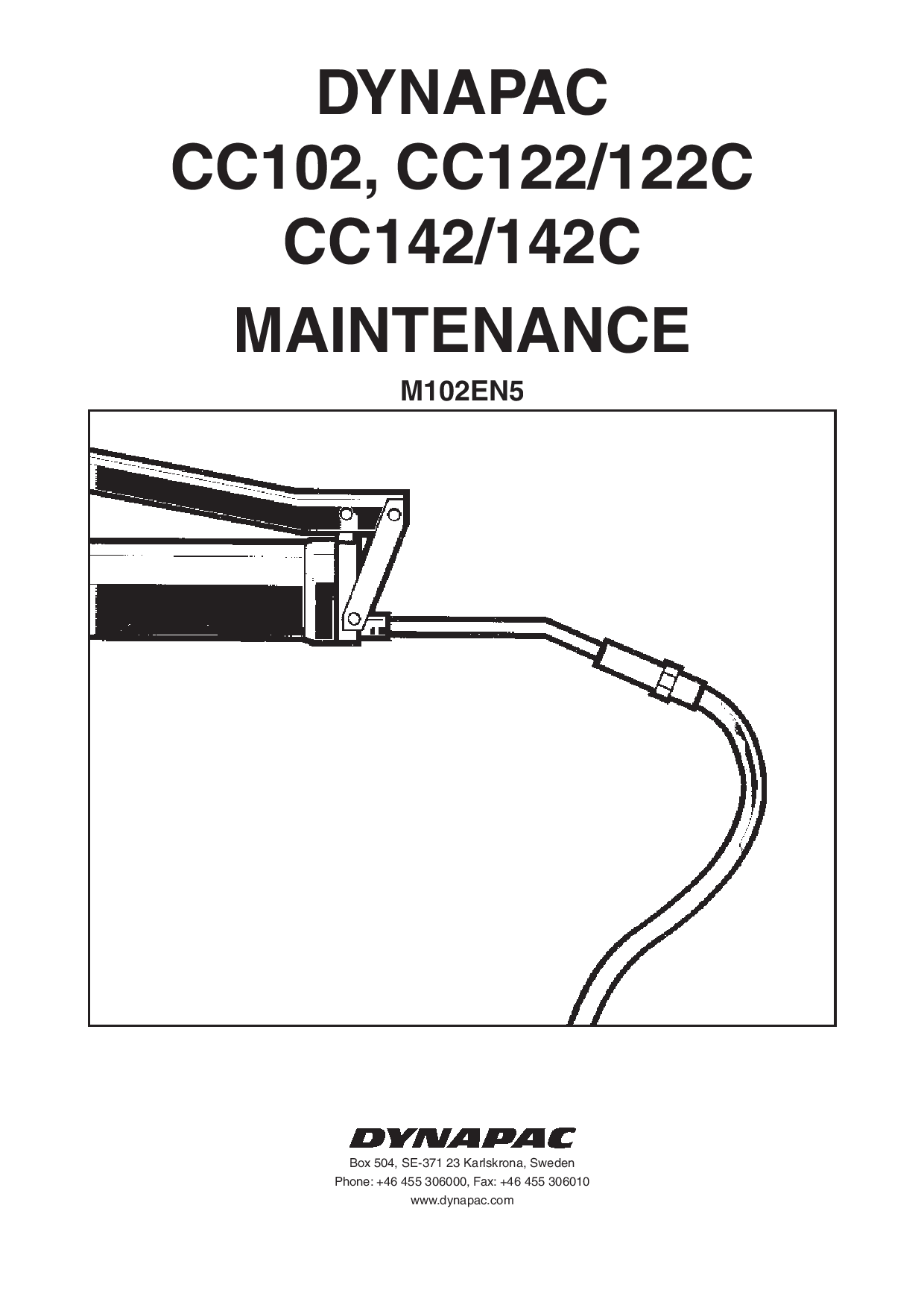 Dynapac CC 102 102C 122 122C 132 142 142C, Maintenance M102EN manual PDF Download