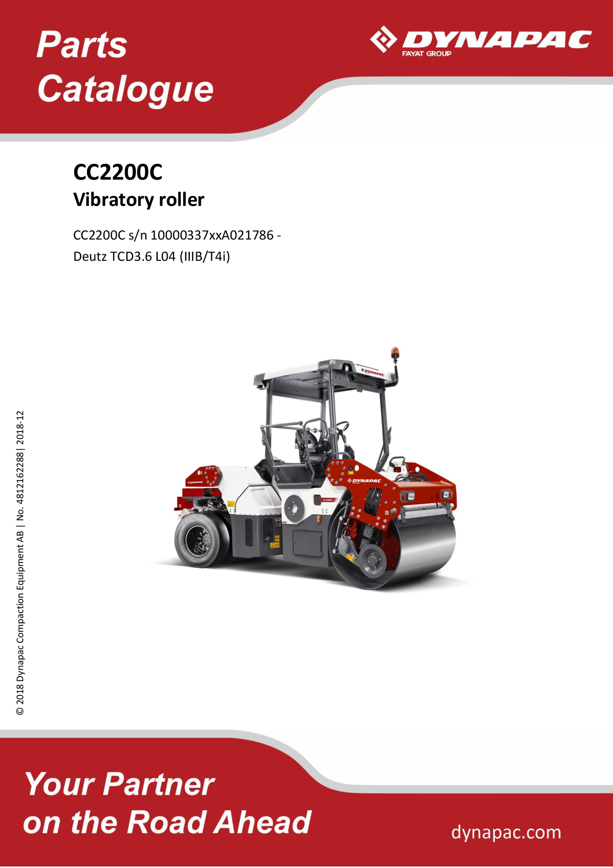 Dynapac CC2200C (IIIB T4i) - Spare Parts Catalogue manual PDF Download