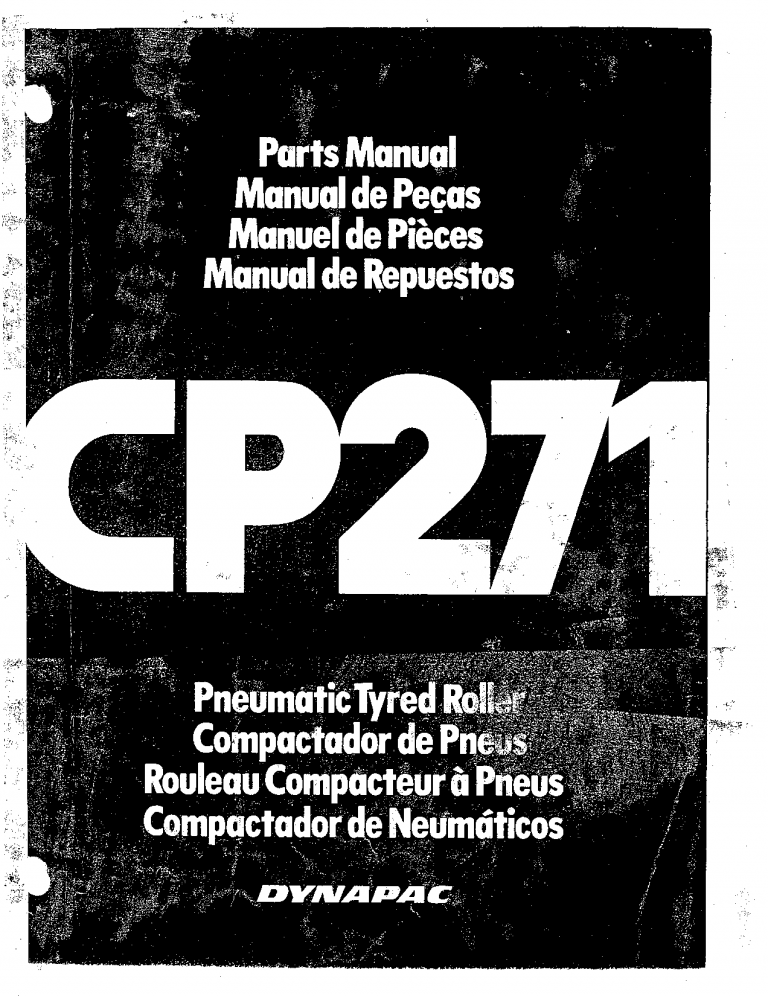 Dynapac CP271 - Spare Parts Catalogue SB-1050-1 manual PDF Download