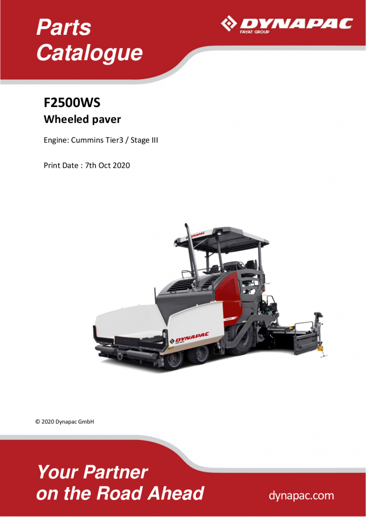 Dynapac F2500W WS - Master Parts Catalogue - 2019 4812071875_896_2019 manual PDF Download