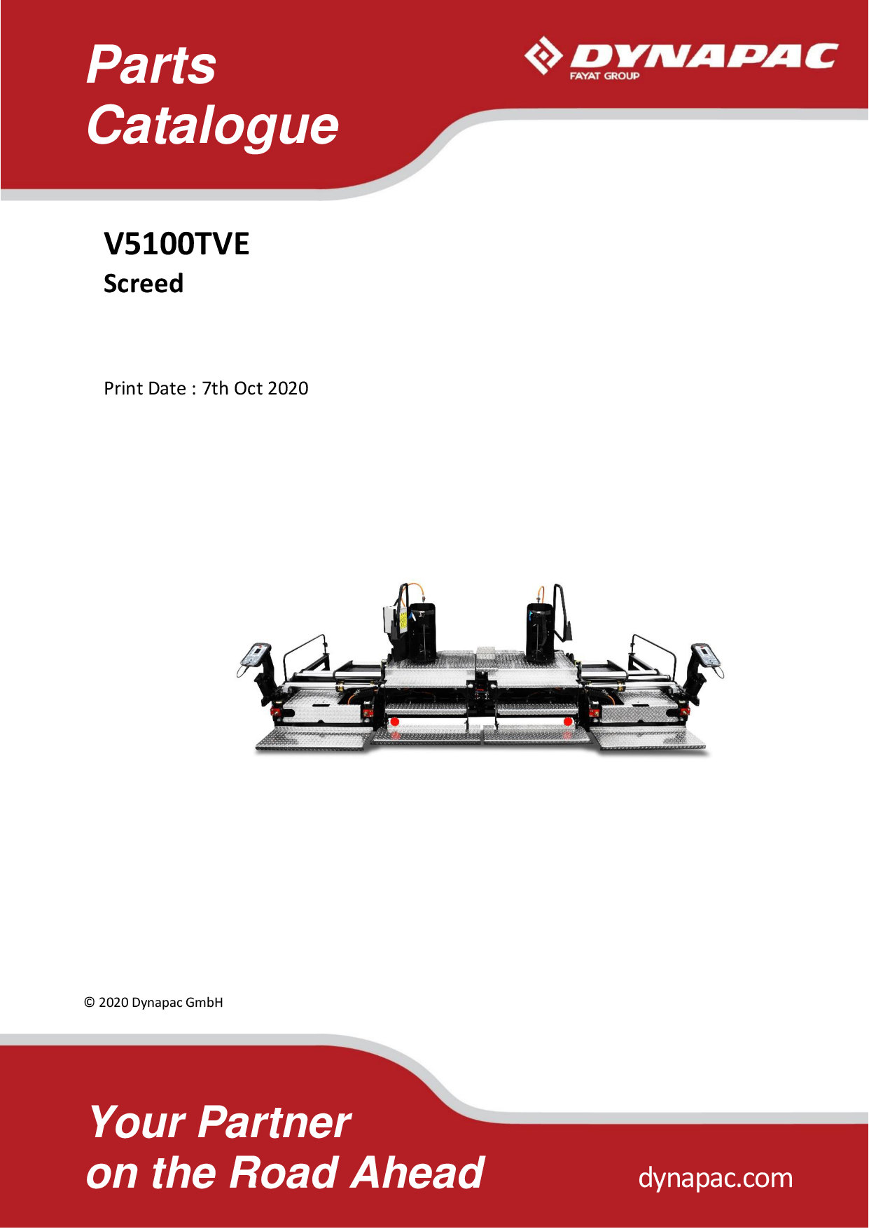 Dynapac V5100TV-E - Master Parts Catalogue - 2017 4812023734_616E_2017 manual PDF Download