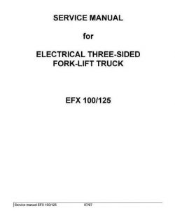 Jungheinrich EFX 100, EFX 125 (06.97-12.2001) Electrical Three-sided Forklift Truck Workshop Manual