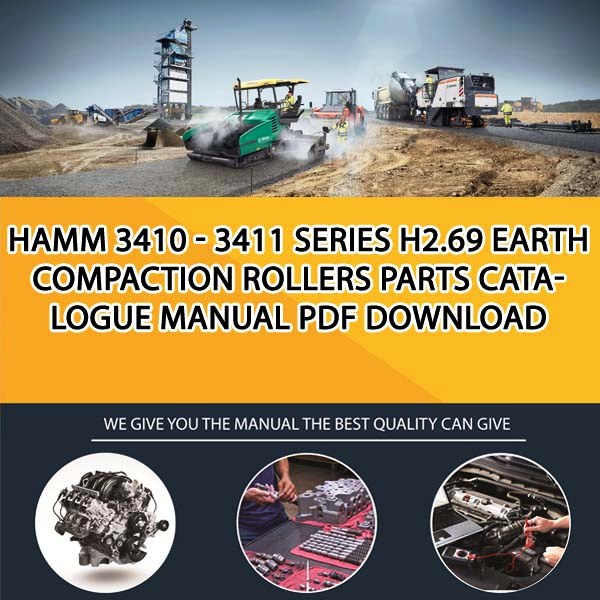 Hamm 3410 - 3411 series H2.69 Earth compaction rollers Parts catalogue manual PDF Download