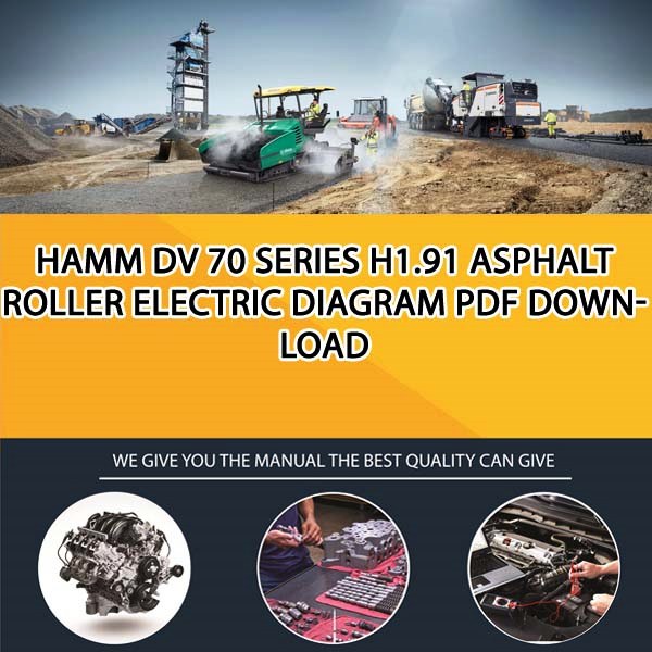 Hamm DV 70 series H1.91 Asphalt roller Electric diagram PDF Download
