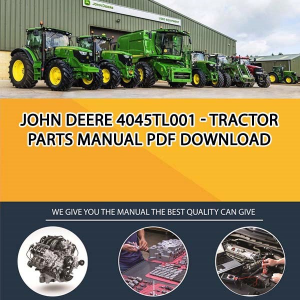 John Deere 4045Tl001 - Tractor Parts Manual Pdf Download