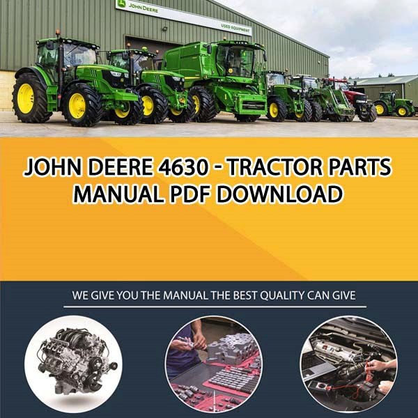 John Deere 4630 - Tractor Parts Manual Pdf Download
