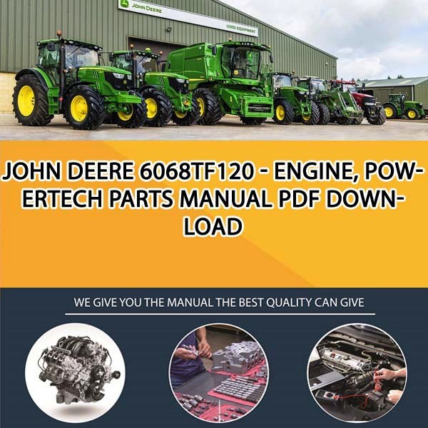 John Deere 6068Tf120 - Engine, Powertech Parts Manual Pdf Download