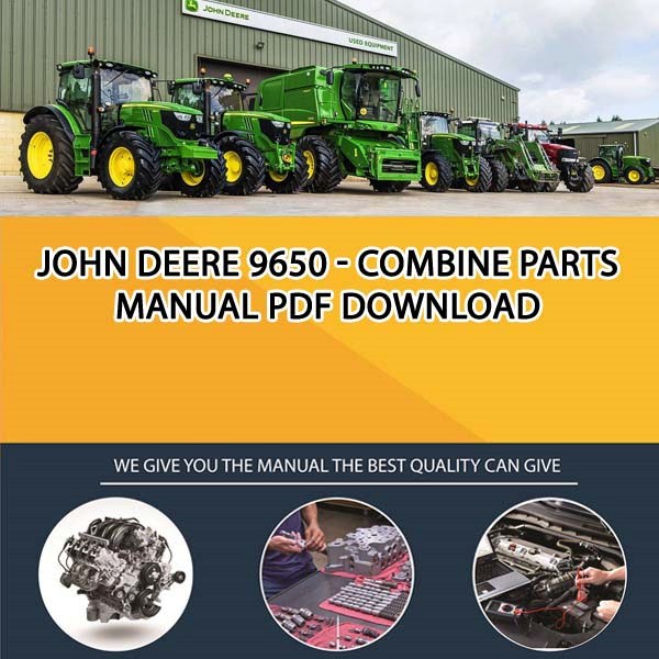 John Deere 9650 - Combine Parts Manual Pdf Download