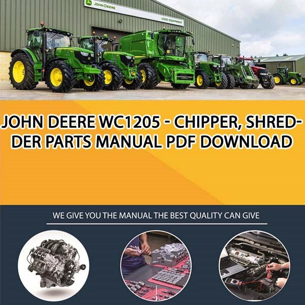 John Deere Wc1205 - Chipper, Shredder Parts Manual Pdf Download