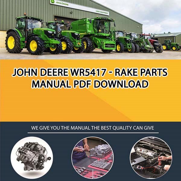 John Deere Wr5417 - Rake Parts Manual Pdf Download