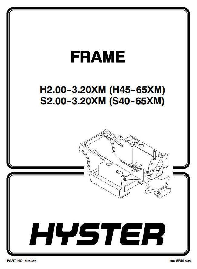 Hyster H45XM, H50XM, H55XM, H60XM, H65XM Forklift Truck K177 Series Workshop Service Manual (USA)