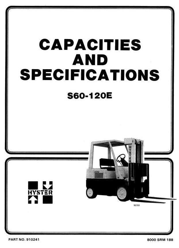 Hyster S3.00, S3.50, S4.00, S5.00, S5.50 Diesel/LPG Forklift Truck C004 Ser. Service Manual (Europe)