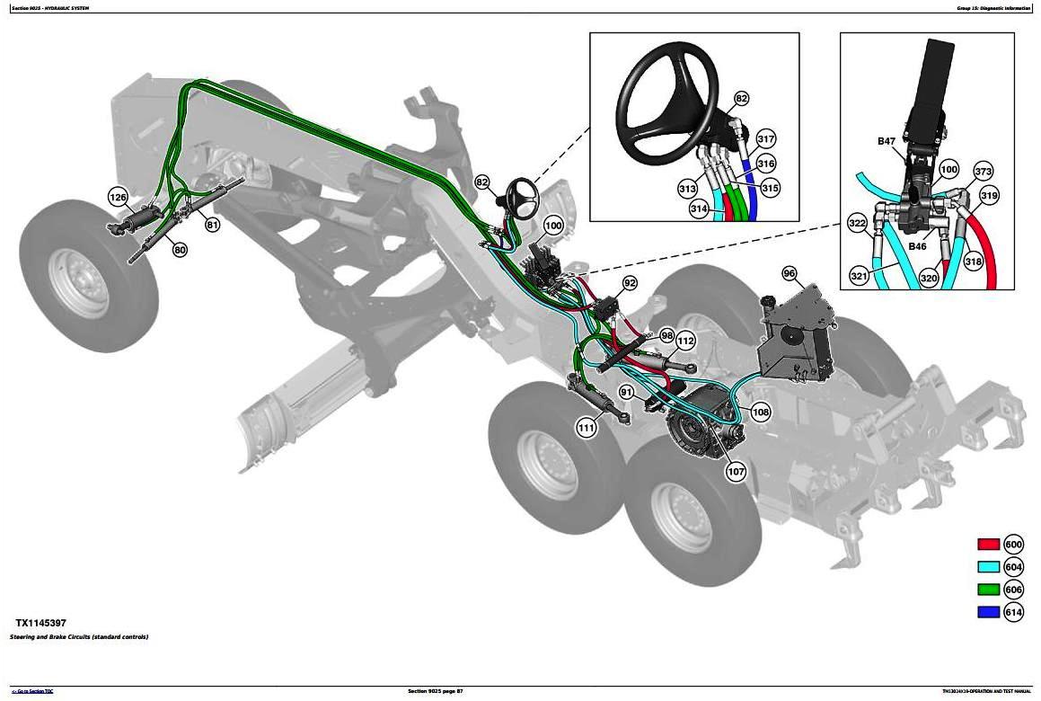 John Deere 670G, 670GP, 672G, 672GP (SN.F656526678817) Grader Diagnostic Service Manual (TM13024X19)