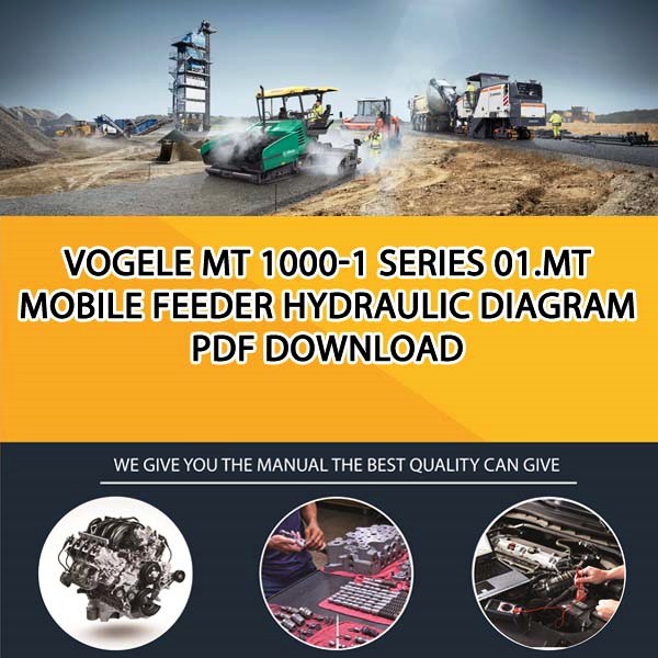 Vogele MT 1000-1 series 01.MT Mobile Feeder Hydraulic diagram PDF Download