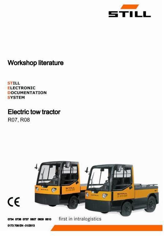 Still R07-25 R08-20 Electric Tow Tractor series R0734/736/737, R0807/809/810 Workshop Service Manual