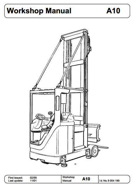 Linde A10 Turret Truck 040 Series Service Training (Workshop) Manual