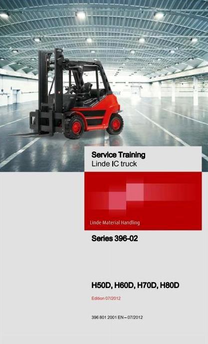 Linde H50, H60, H70, H80 D/T Diesel/LPG Forklift Truck 396-02 Ser. Service Training Workshop Manual