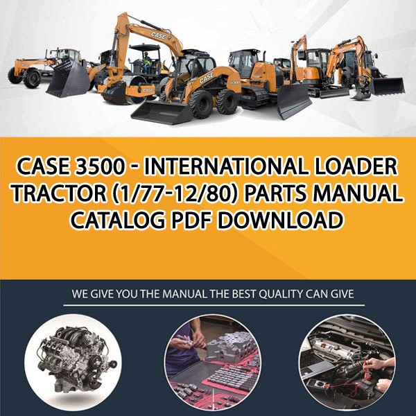Case 3500 - International Loader Tractor (1/77-12/80) Parts manual catalog PDF Download