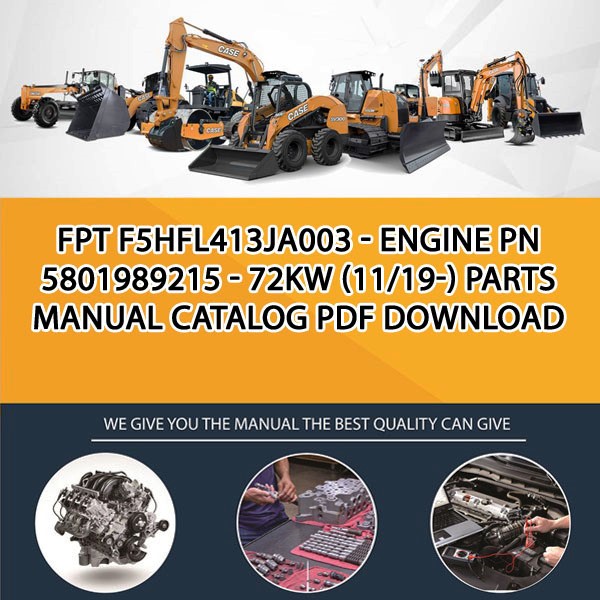 Fpt F5Hfl413Ja003 - Engine Pn 5801989215 - 72Kw (11/19-) Parts manual catalog PDF Download
