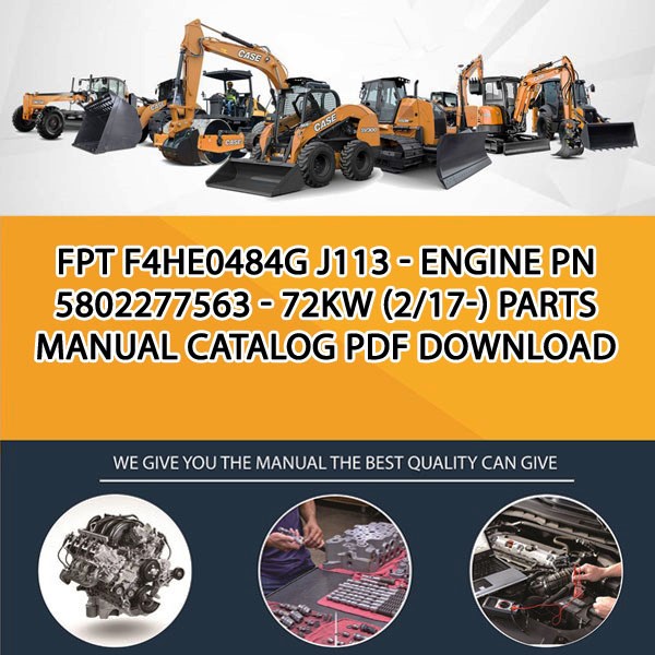 Fpt F4He0484G J113 - Engine Pn 5802277563 - 72Kw (2/17-) Parts manual catalog PDF Download