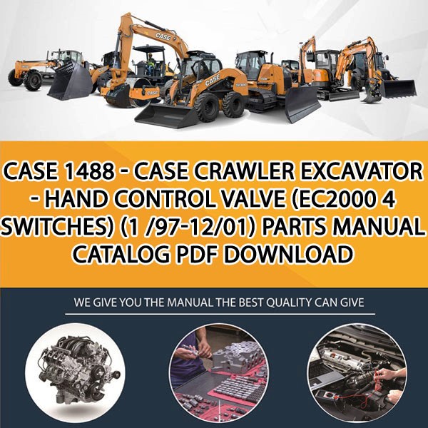 Case 1488 - Case Crawler Excavator - Hand Control Valve (Ec2000 4 Switches) (1 /97-12/01) Parts manual catalog PDF Download