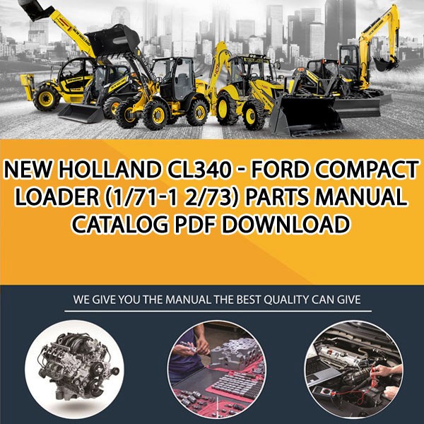New Holland Cl340 - Ford Compact Loader (1/71-1 2/73) Parts manual catalog PDF Download