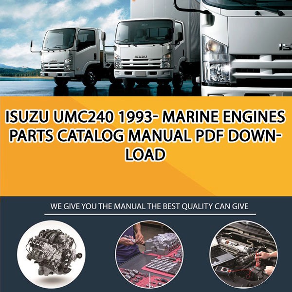 ISUZU UMC240 1993- Marine engines Parts catalog manual PDF Download