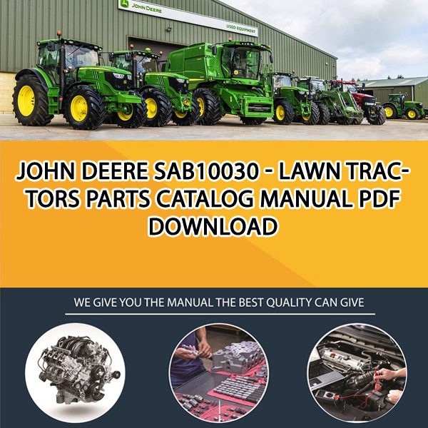 John Deere Sab10030 - Lawn Tractors Parts Catalog Manual Pdf Download