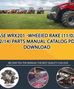 Case Wrx201 -Wheeied Rake (11/02-12/14) Parts manual catalog PDF Download