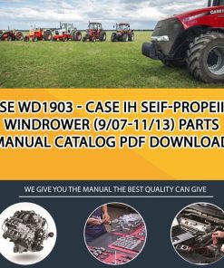 Case Wd1903 - Case Ih Seif-Propeiied Windrower (9/07-11/13) Parts manual catalog PDF Download