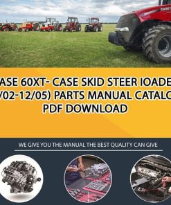 Case 60Xt- Case Skid Steer Ioader (1/02-12/05) Parts manual catalog PDF Download