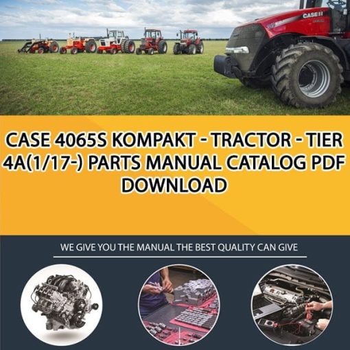 Case 4065S Kompakt - Tractor - Tier 4A(1/17-) Parts manual catalog PDF Download
