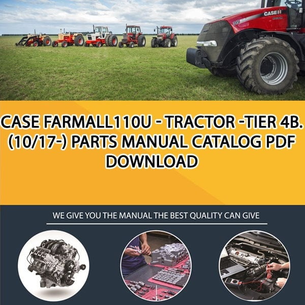 Case Farmall110U - Tractor -Tier 4B. (10/17-) Parts manual catalog PDF Download