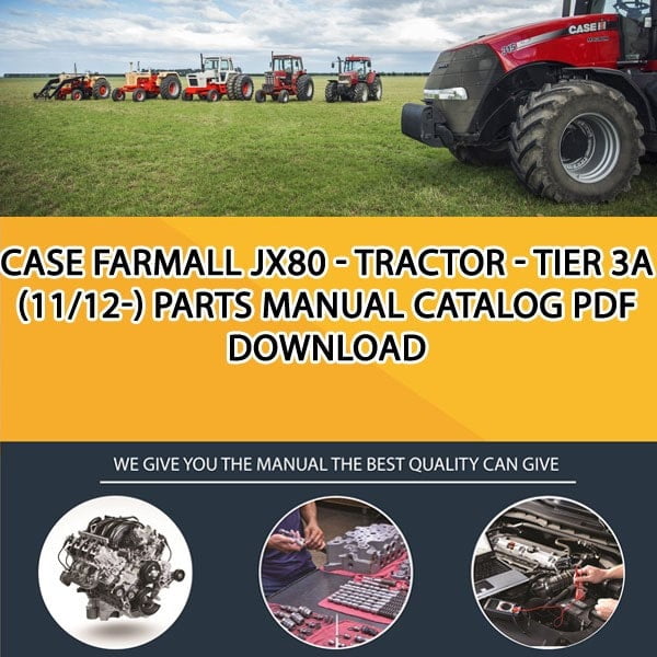 Case Farmall Jx80 - Tractor - Tier 3A (11/12-) Parts manual catalog PDF Download