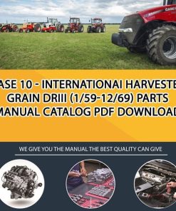 Case 10 - Internationai Harvester Grain Driii (1/59-12/69) Parts manual catalog PDF Download