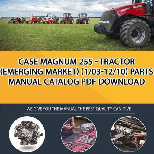 Case Magnum 255 - Tractor (Emerging Market) (1/03-12/10) Parts manual catalog PDF Download