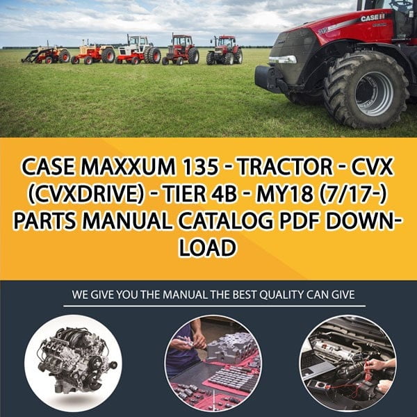 Case Maxxum 135 - Tractor - Cvx (Cvxdrive) - Tier 4B - My18 (7/17-) Parts manual catalog PDF Download